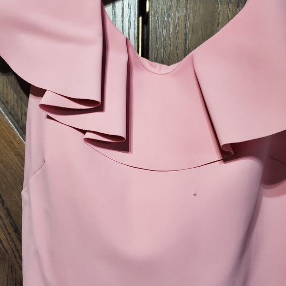 Chiara Boni Pink Off-the-Shoulder Gown with Sailor Collar - Picture 4 of 4